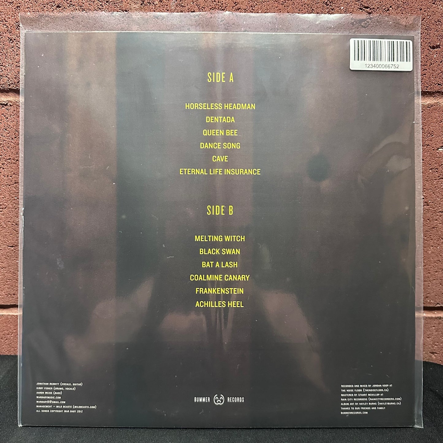 Used Vinyl: War Baby "Jesus Horse" LP (2013 Press)