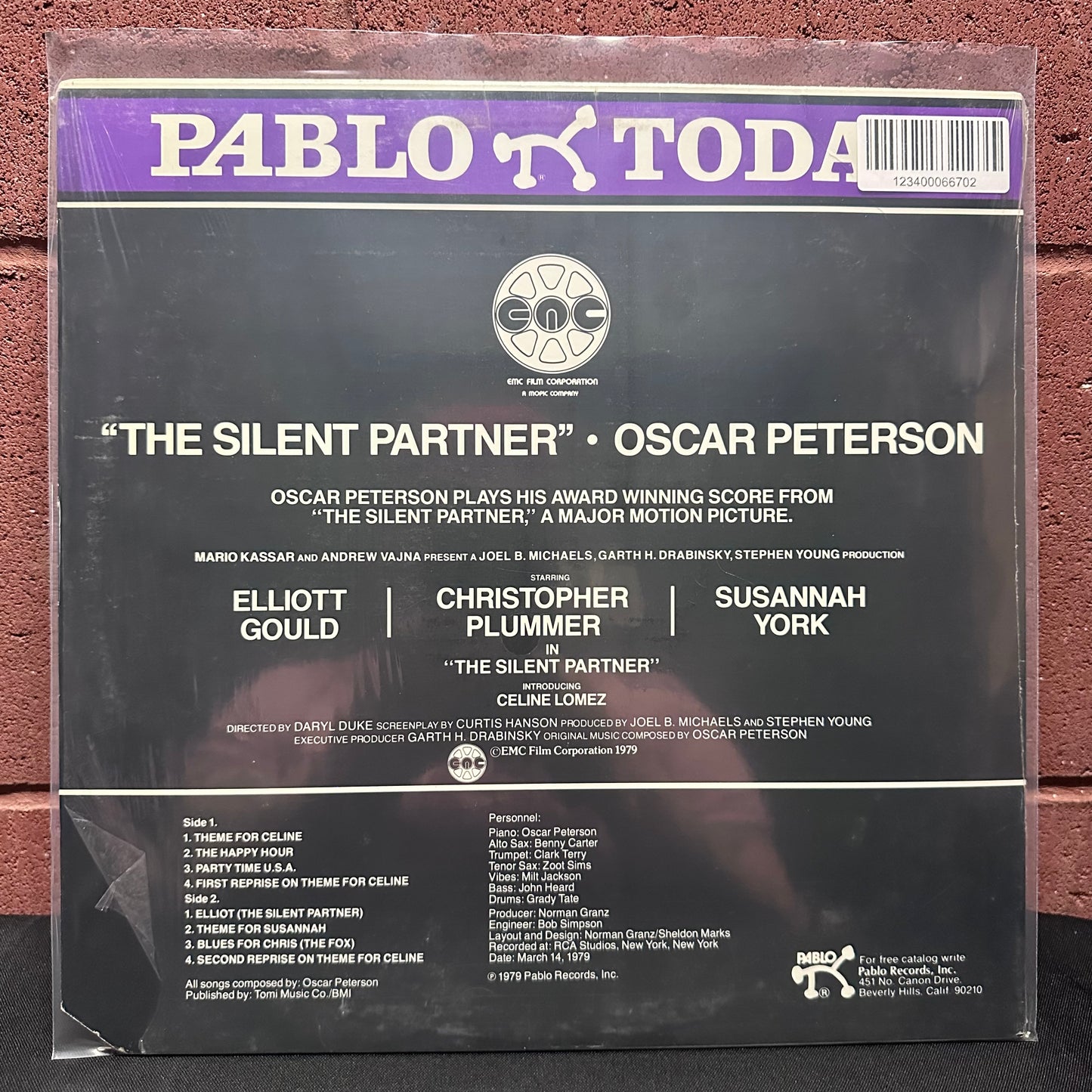 Used Vinyl: Oscar Peterson "The Silent Partner (Original Score)" LP (1979 Press)