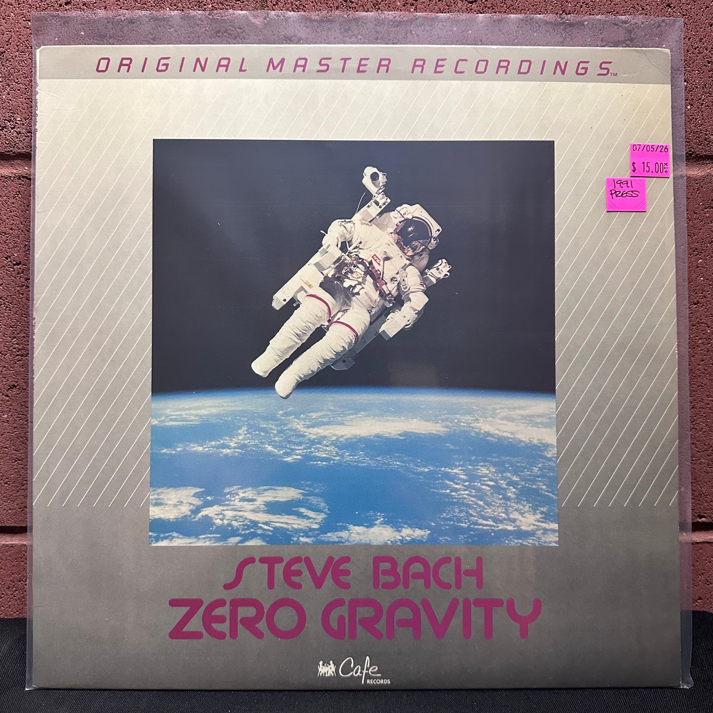Used Vinyl: Steve Bach "Zero Gravity" LP (1991 MoFi Press)