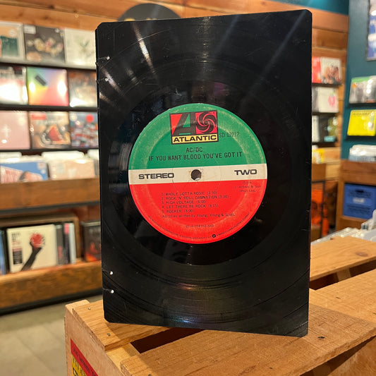 AC/DC / Alice Cooper Recycled Vinyl Journal