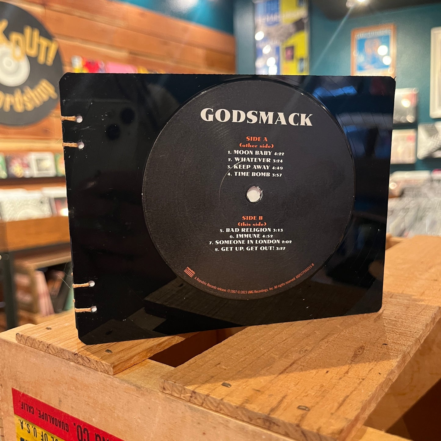 Godsmack Recycled Vinyl Mini-Journal