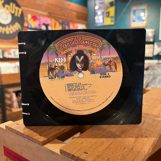 Kiss Recycled Vinyl Mini-Journal