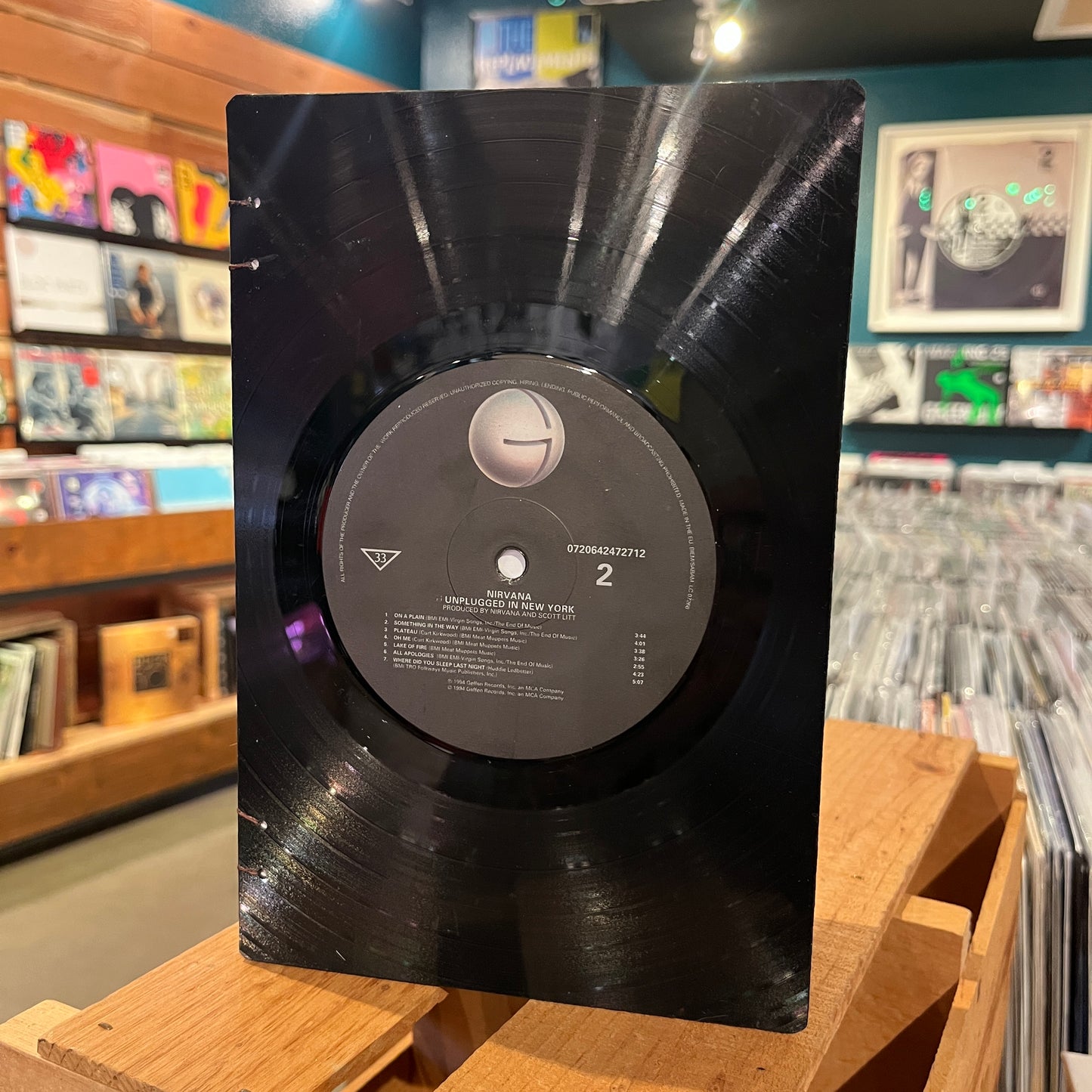 Nirvana Recycled Vinyl Journal