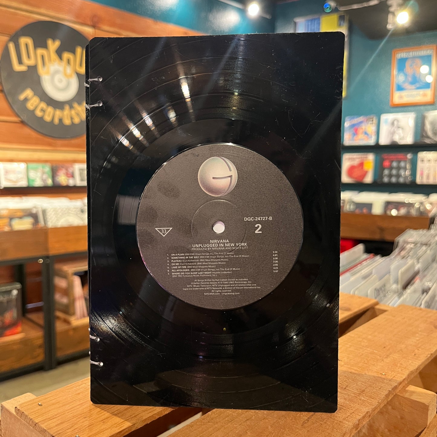 Nirvana Recycled Vinyl Journal