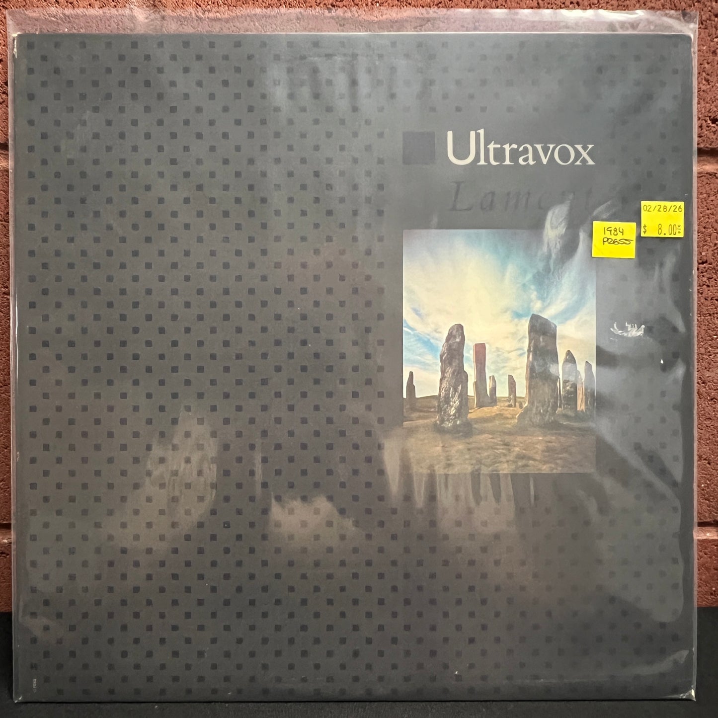 Used Vinyl: Ultravox "Lament" LP (1984 Press)