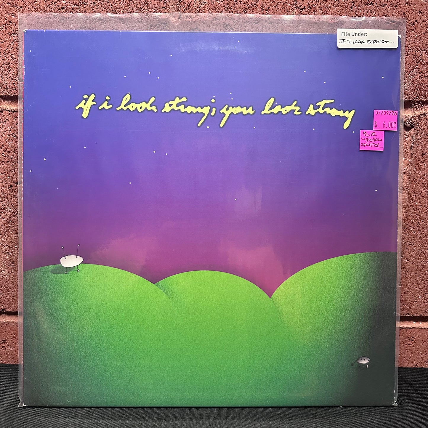 Used Vinyl:  "If I Look Strong; You Look Strong" LP (2011 Press - Blue w/Yellow Vinyl)