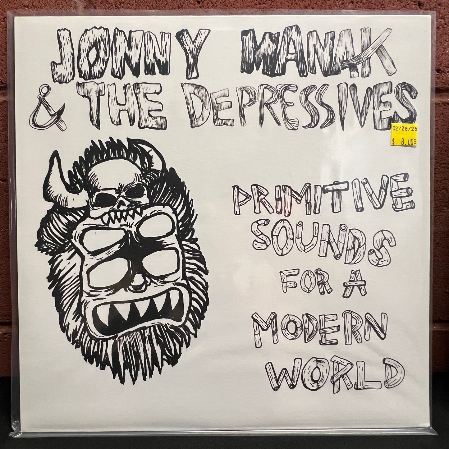 Used Vinyl: Jonny Manak And The Depressives "Primitive Sounds For A Modern World" LP (2013 Press)