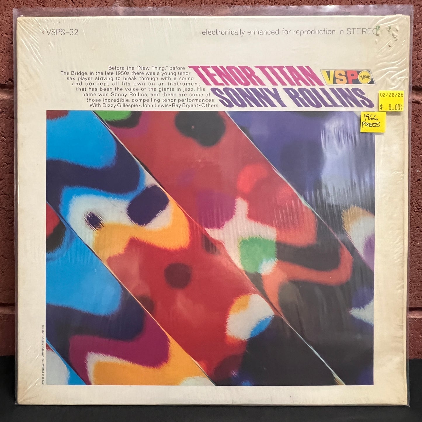 Used Vinyl: Sonny Rollins "Tenor Titans" LP (1966 Press)
