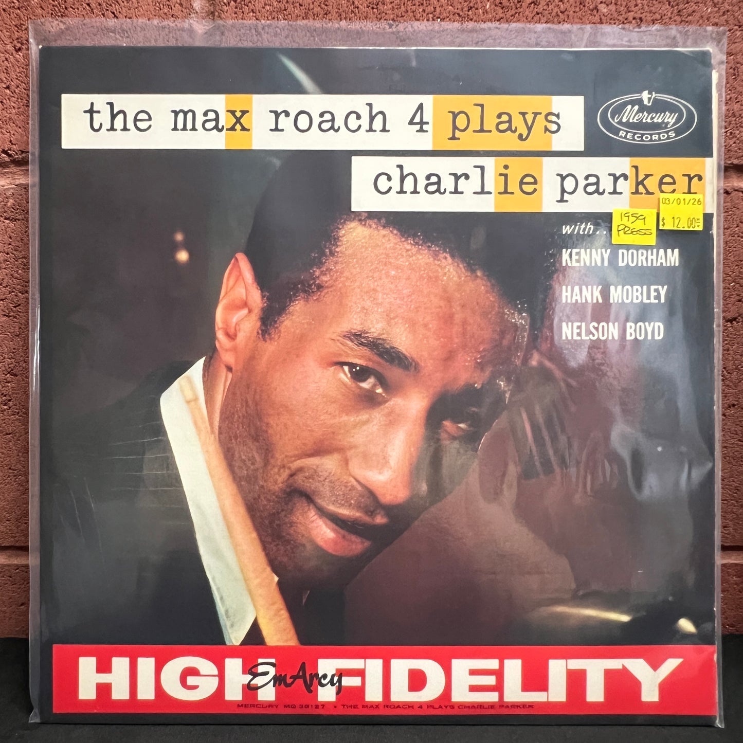 Used Vinyl: The Max Roach 4 "Plays Charlie Parker" LP (1959 Mono Press)