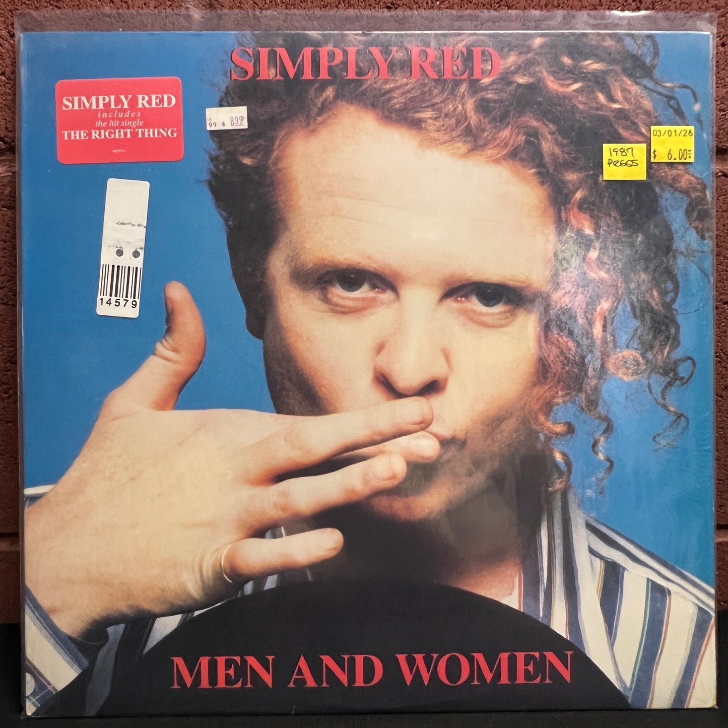 Used Vinyl: Simply Red "Men And Women" LP (1987 Press)