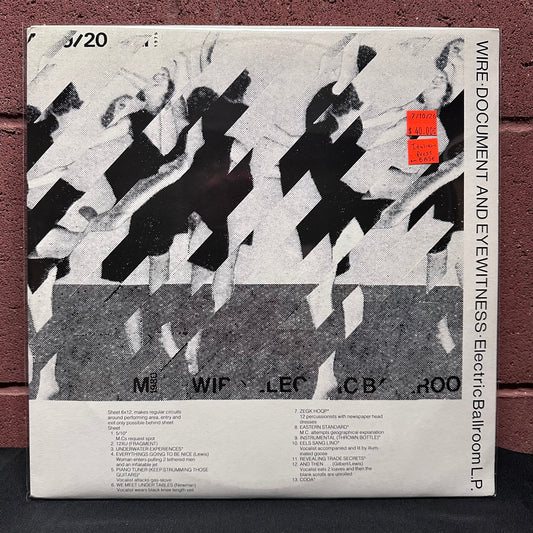 Used Vinyl: Wire "Document And Eyewitness" 2xLP (1981 Italian Issue)