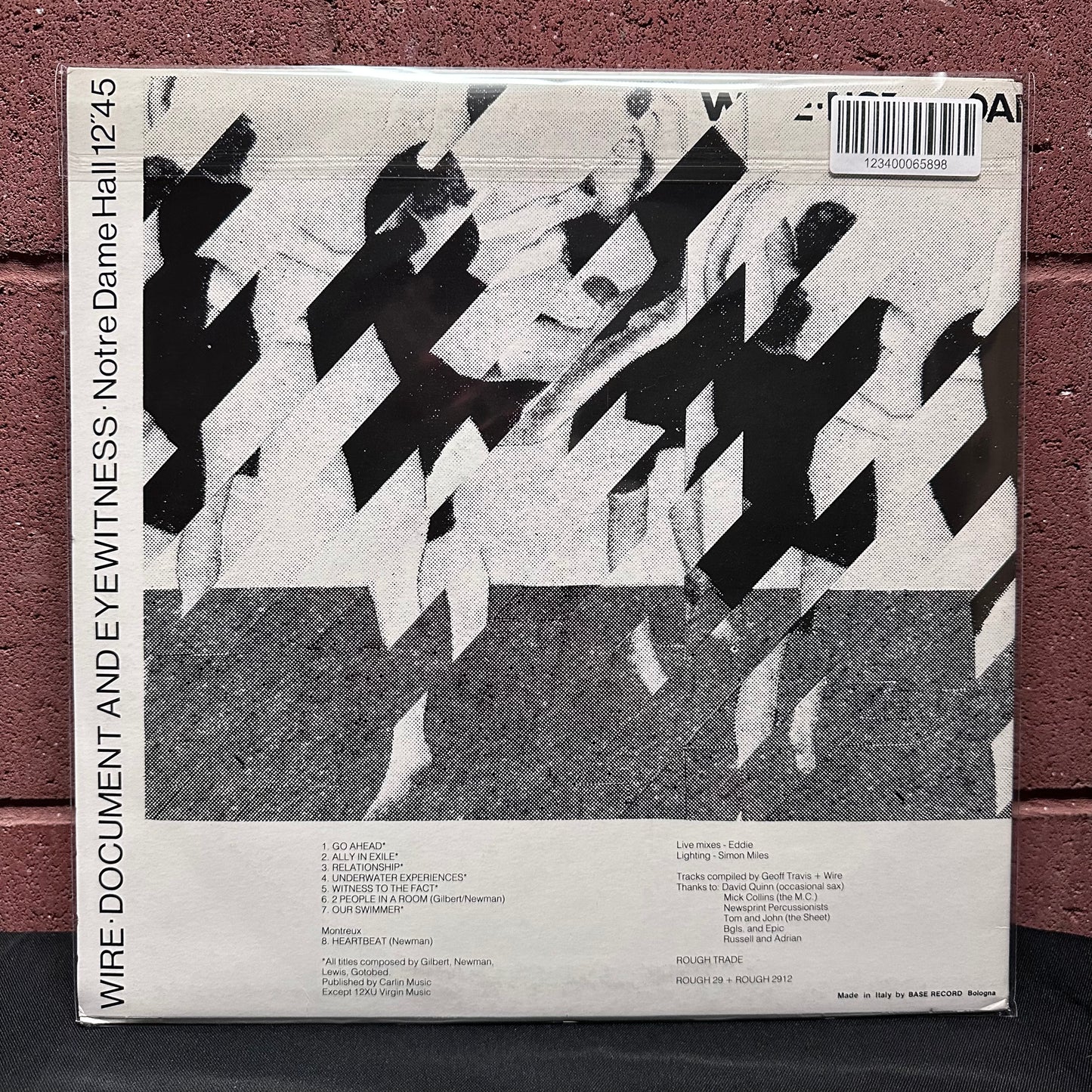 Used Vinyl: Wire "Document And Eyewitness" 2xLP (1981 Italian Issue)