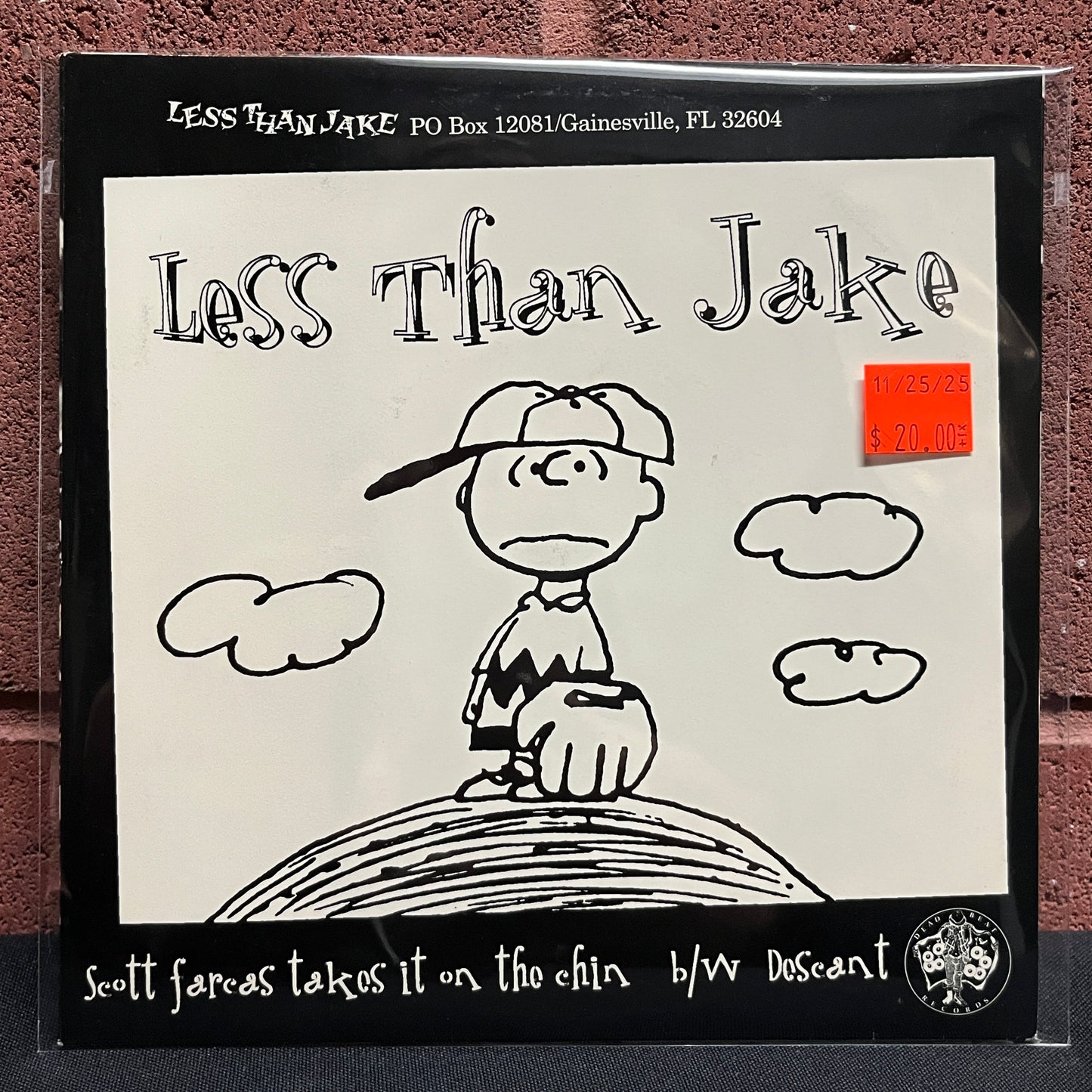 Used Vinyl: Less Than Jake / J Church "Split" 7" (1st Press w/ Gluepocket Sleeve)