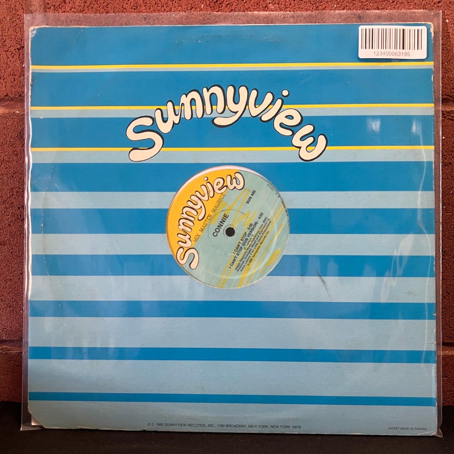 Used Vinyl: Connie ‎"Rock Me / I Can't Stop" 12" (1986 Press)