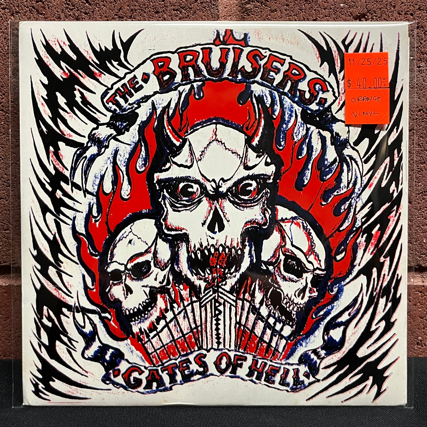 Used Vinyl: The Bruisers "Gates Of Hell" 7" (1994 French Press Orange Vinyl)
