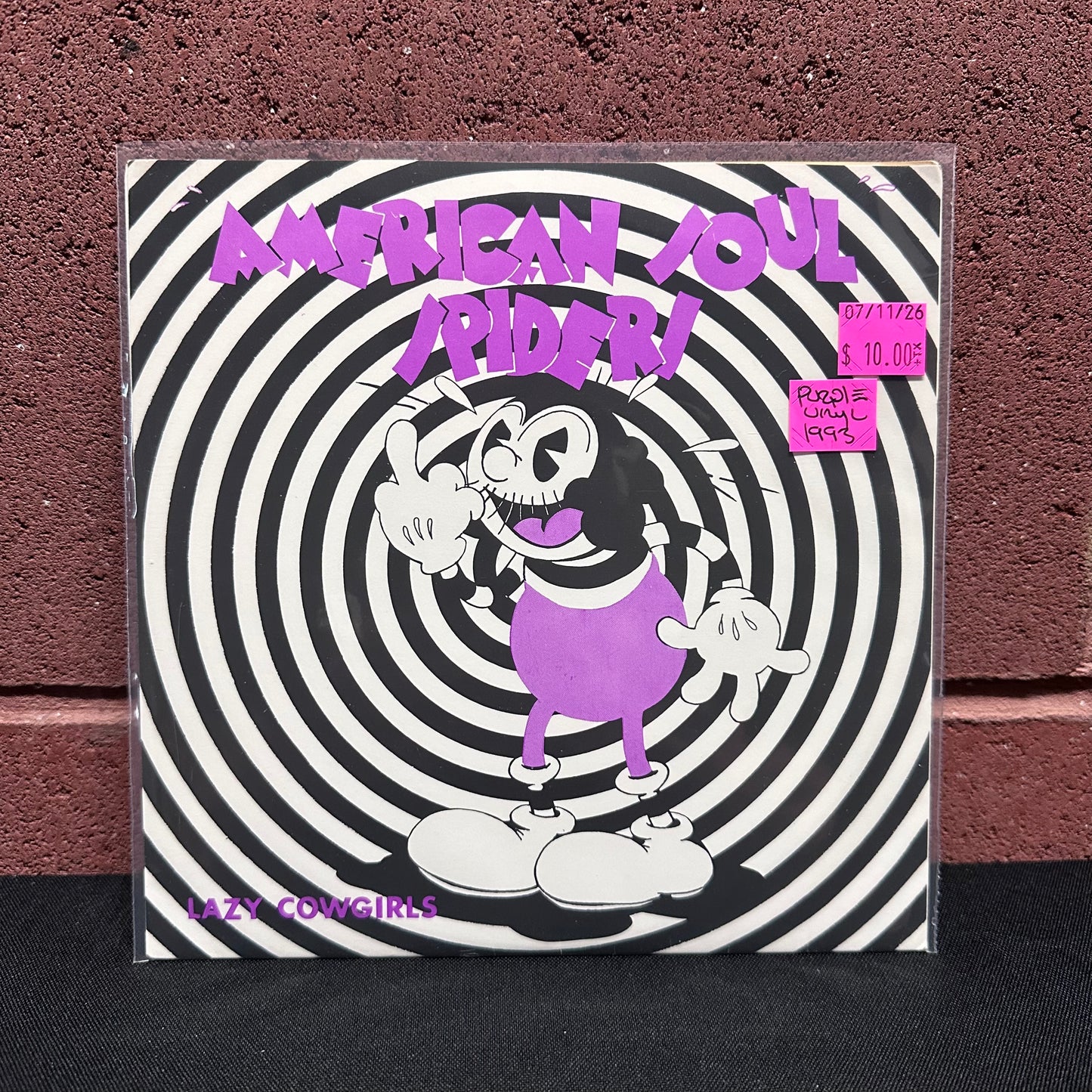 Used Vinyl: American Soul Spiders "Lazy Cowgirls" 7" (1993 Press - Purple Vinyl)