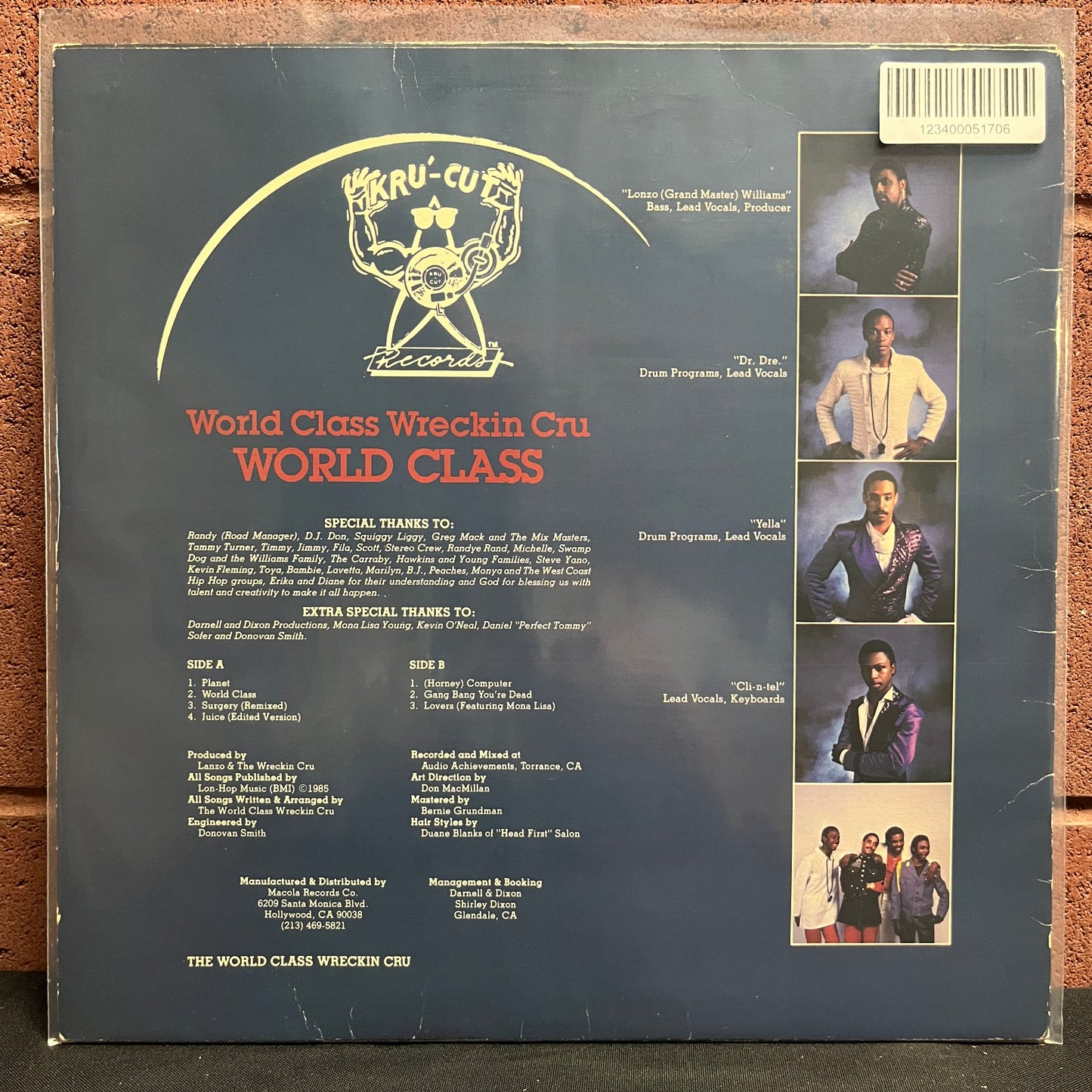 Used Vinyl: The World Class Wreckin Cru "World Class" LP