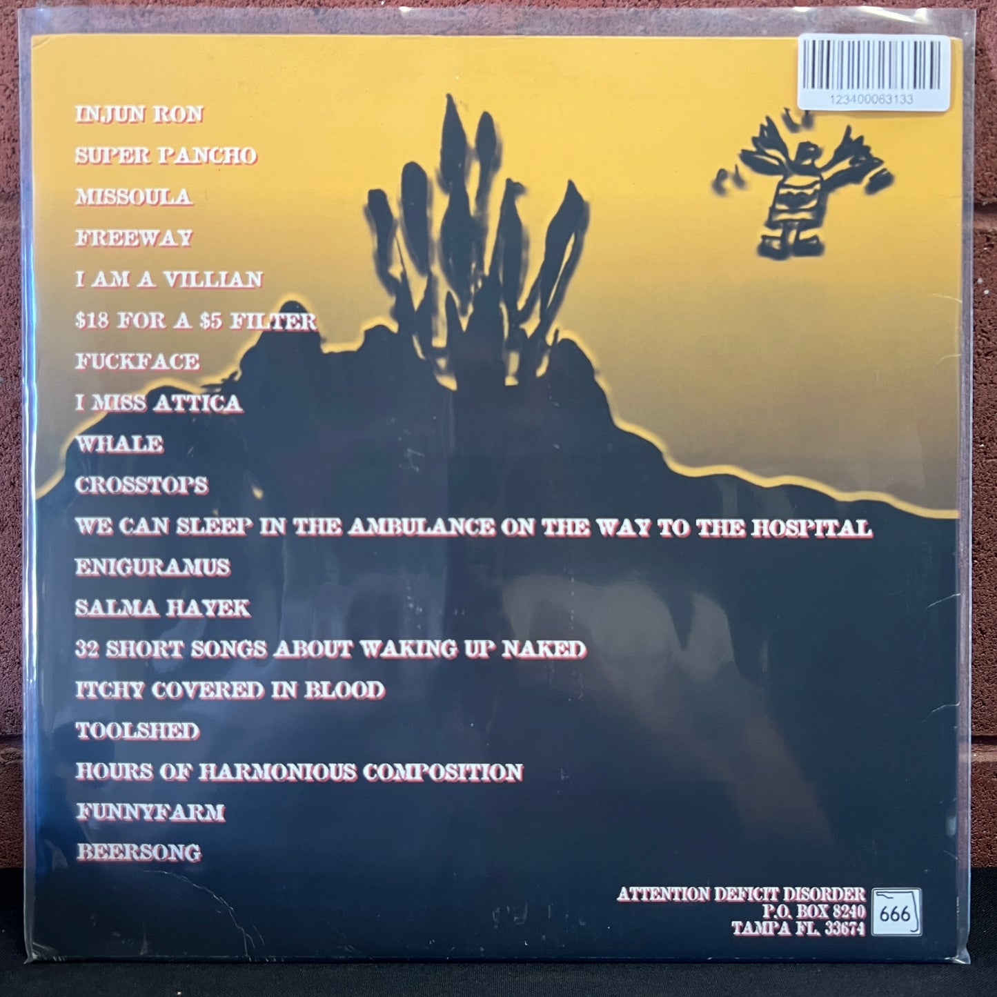 Used Vinyl: The Bar Feeders ‎"Pour For Four, Por Favor!" LP (1999 Press - Peach Swirl Vinyl)