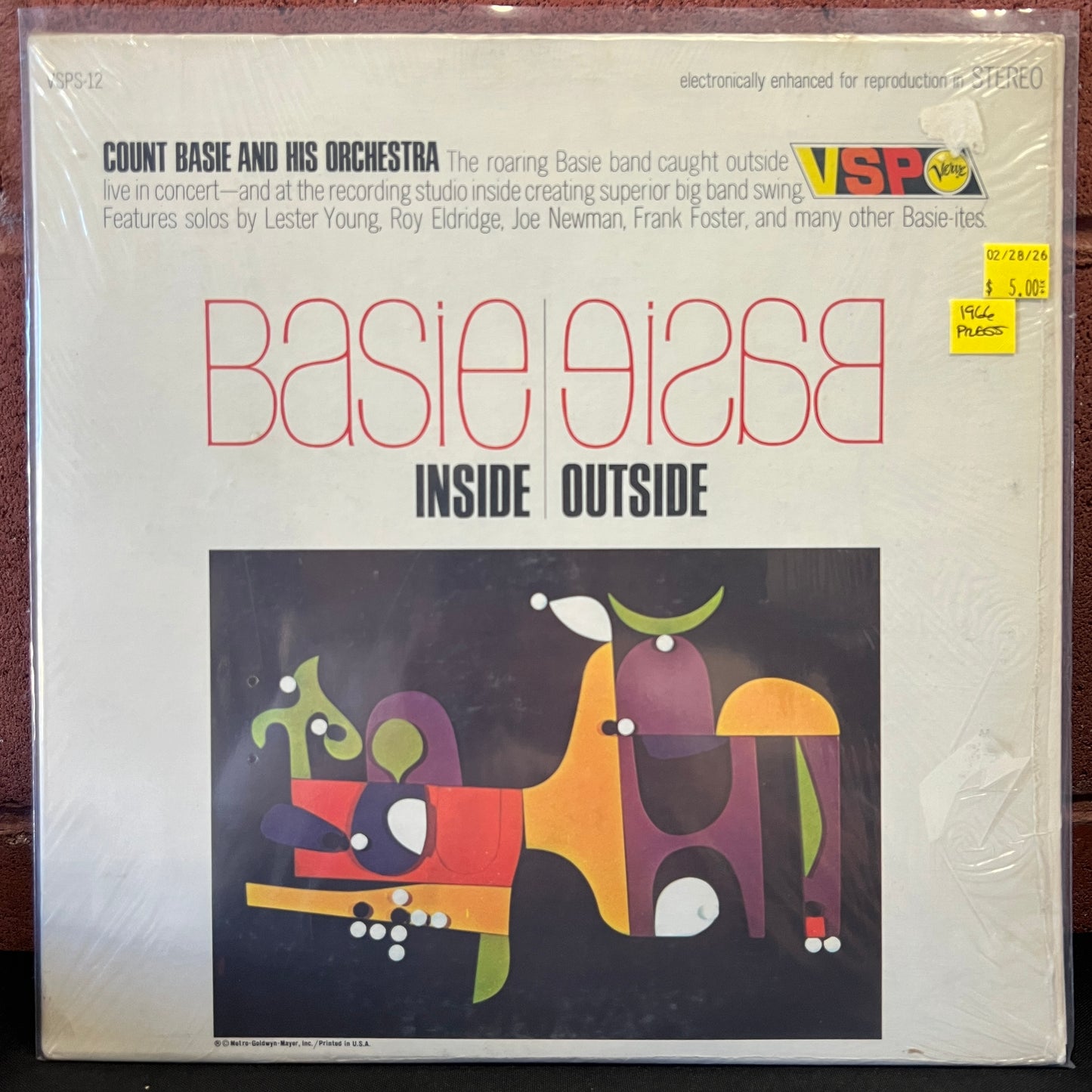 Used Vinyl: Count Basie And His Orchestra "Inside Basie Outside" LP (1966 Press)