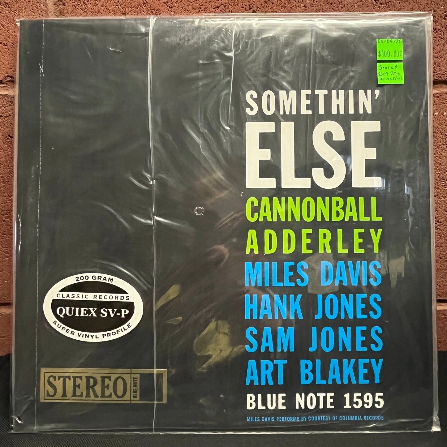 Used Vinyl: Cannonball Adderley "Somethin' Else" LP (2009 200 Gram Quiex SV-P Press SEALED)