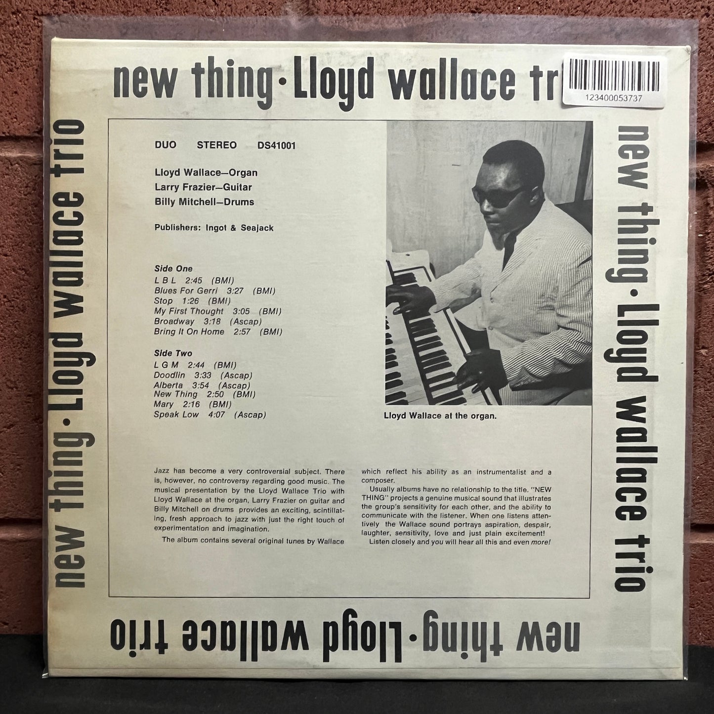 Used Vinyl: Lloyd Wallace Trio "New Thing" LP