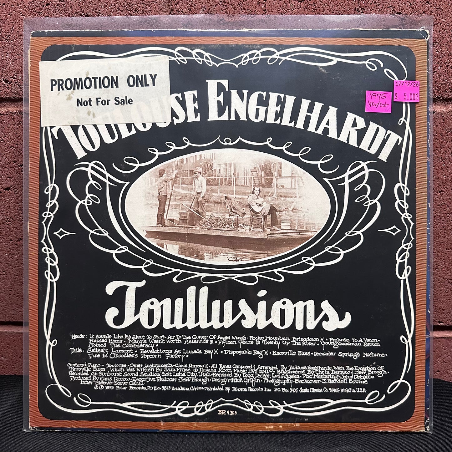 Used Vinyl: Toulouse Engelhardt ‎"Toullusions" LP (1975 Press - Promo)