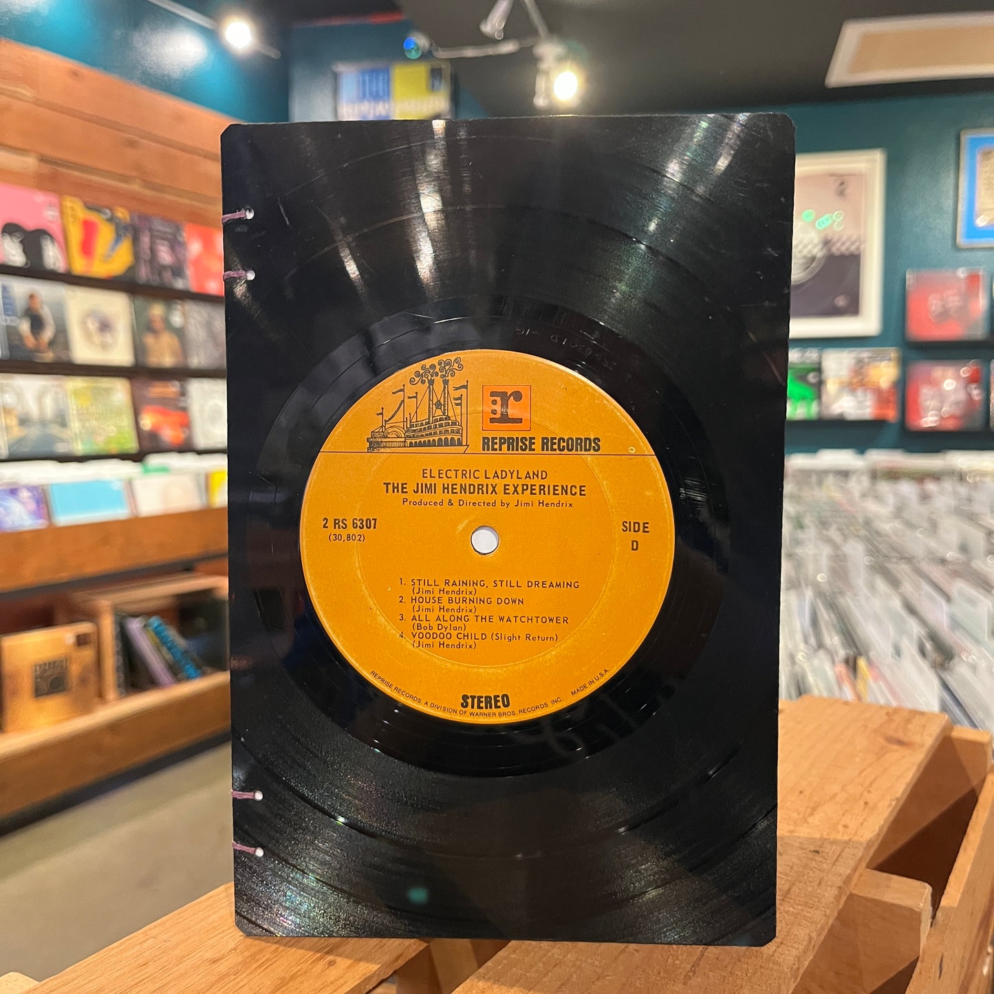 Jimi Hendrix Recycled Vinyl Journal