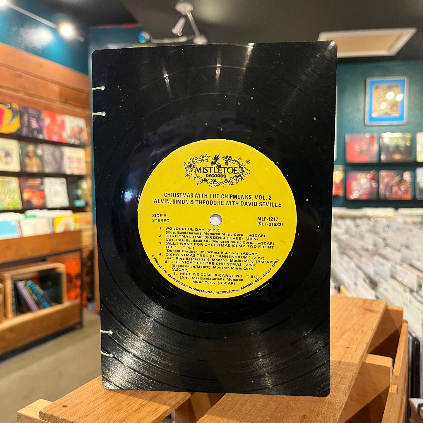 The Muppets w/John Denver / Chipmunks Xmas Recycled Vinyl Journal