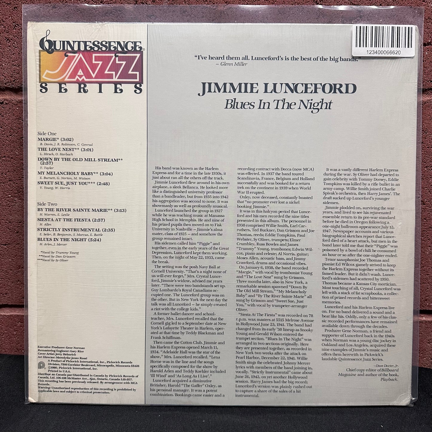Used Vinyl: Jimmie Luncford "Blues In The Night" LP (1980 Mono Press)