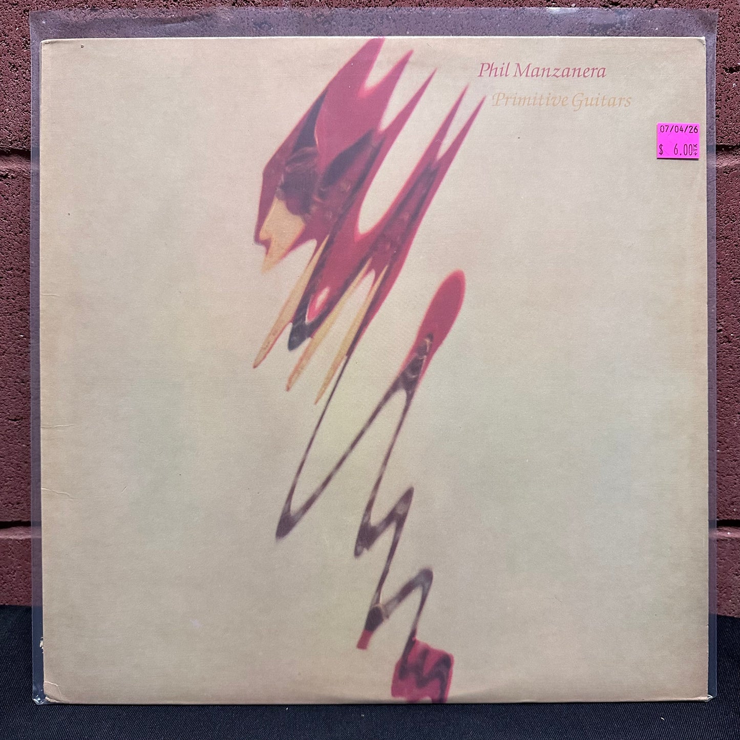 Used Vinyl: Phil Manzanera "Primitive Guitars" LP (1982 Press)