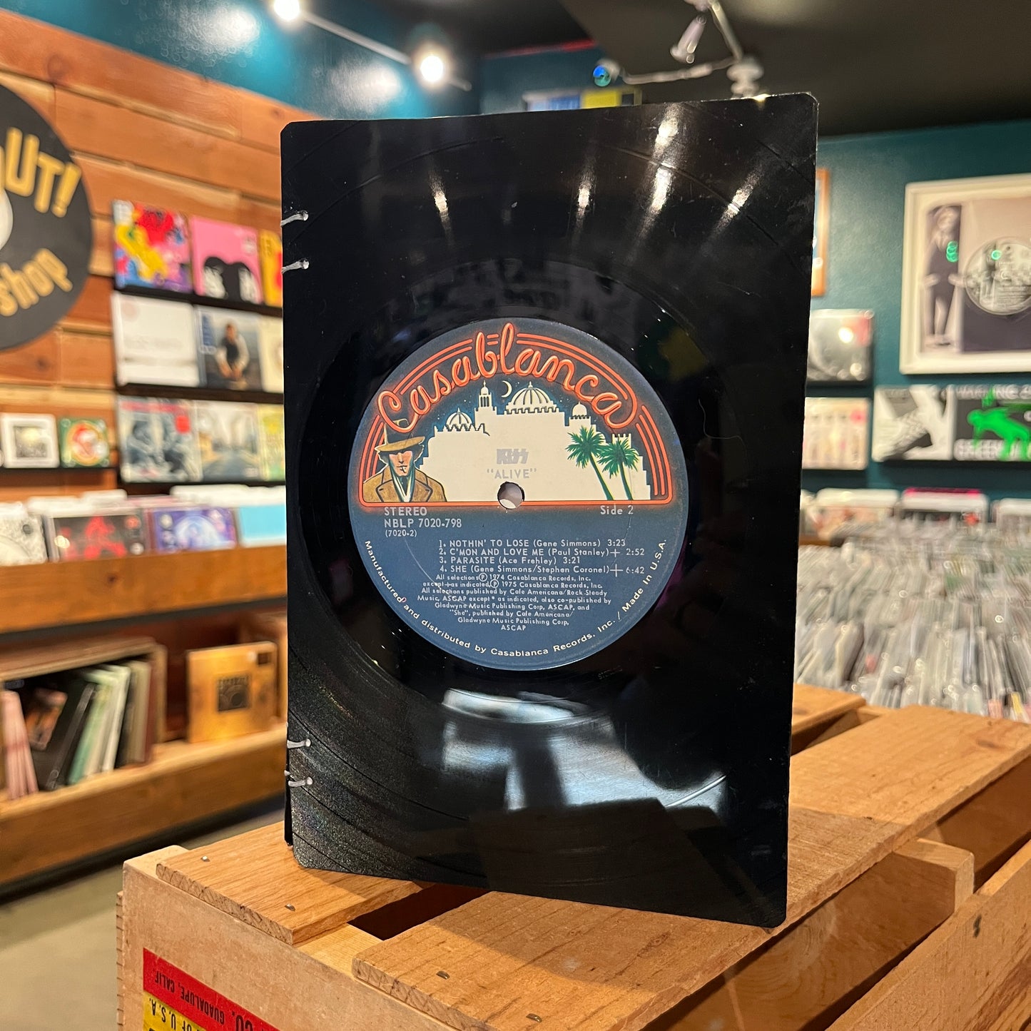 Kiss Recycled Vinyl Journal