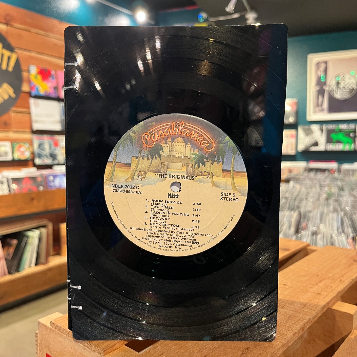 Kiss Recycled Vinyl Journal