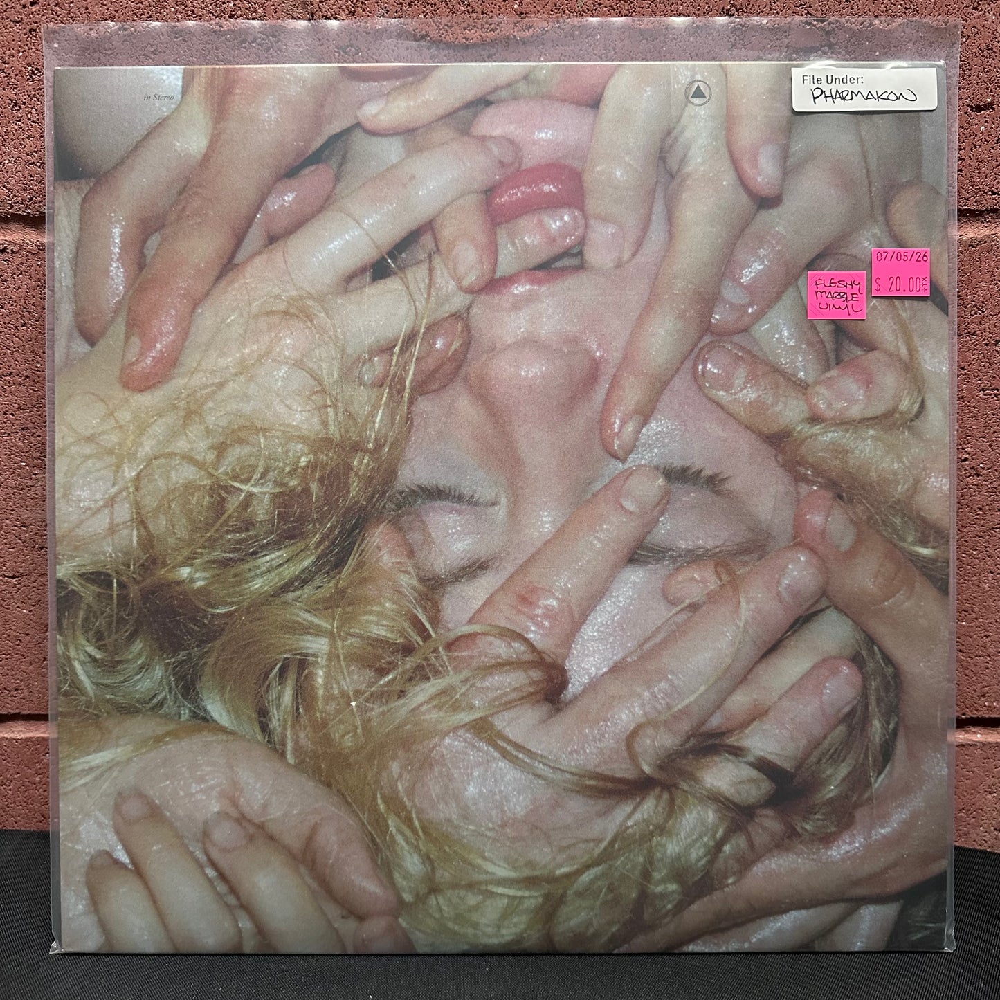 Used Vinyl: Pharmakon "Contact" LP (2017 Press - Fleshy Cream & Black Marble Vinyl)
