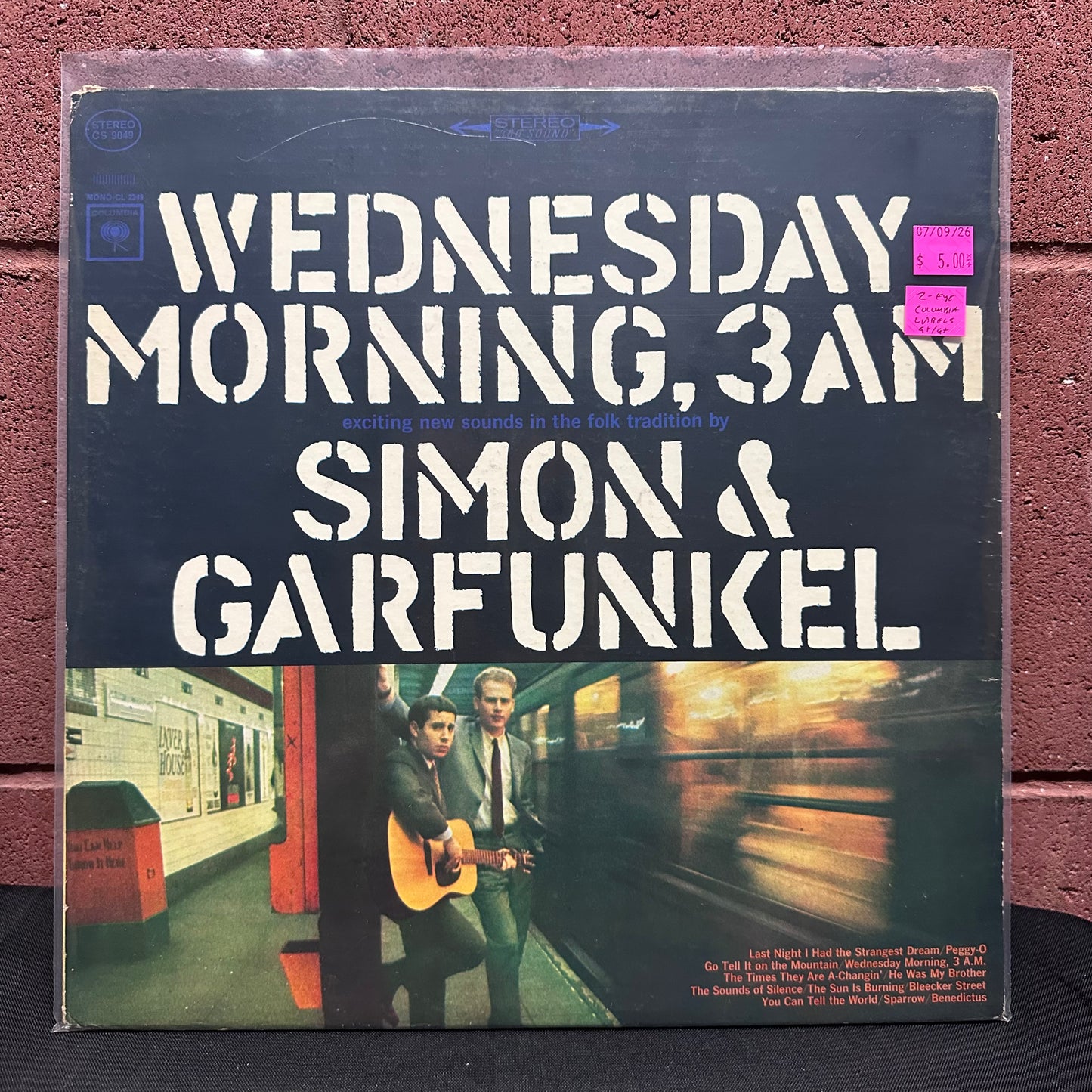 Used Vinyl: Simon and Garfunkel "Wednesday Morning 3 AM" LP (2-Eye Columbia labels)