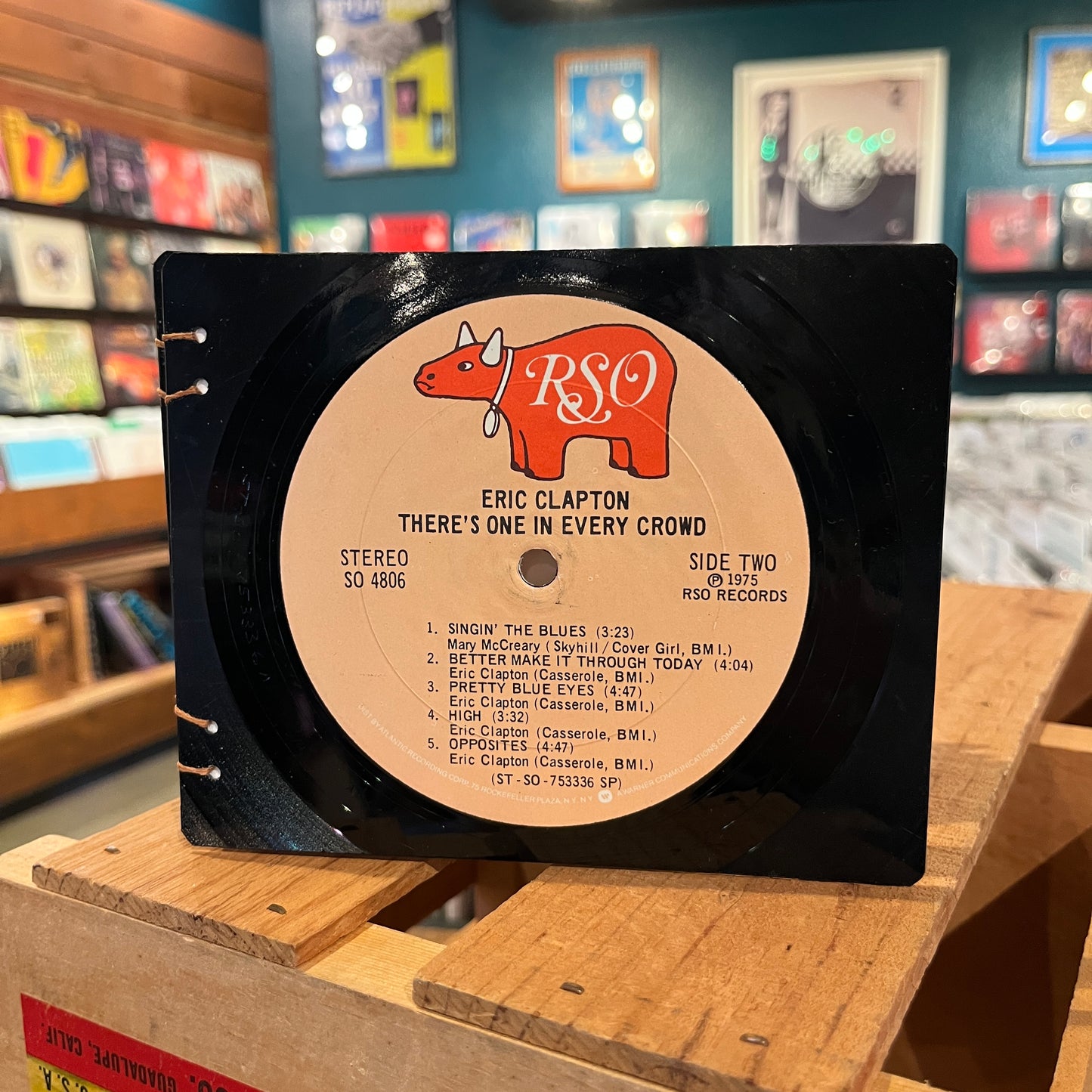 Eric Clapton / Blind Faith Recycled Vinyl Mini-Journal