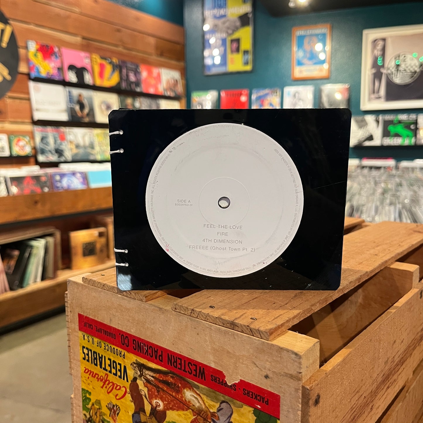 Kids See Ghosts Recycled Vinyl Mini-Journal