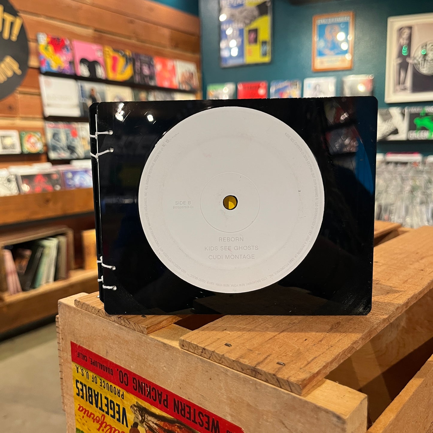 Kids See Ghosts Recycled Vinyl Mini-Journal