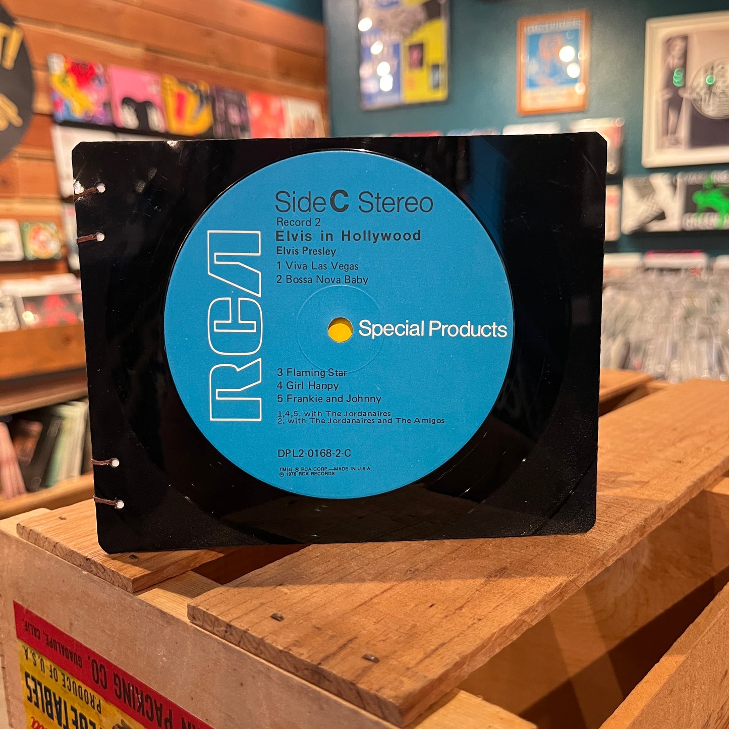 Elvis Presley Recycled Vinyl Mini-Journal