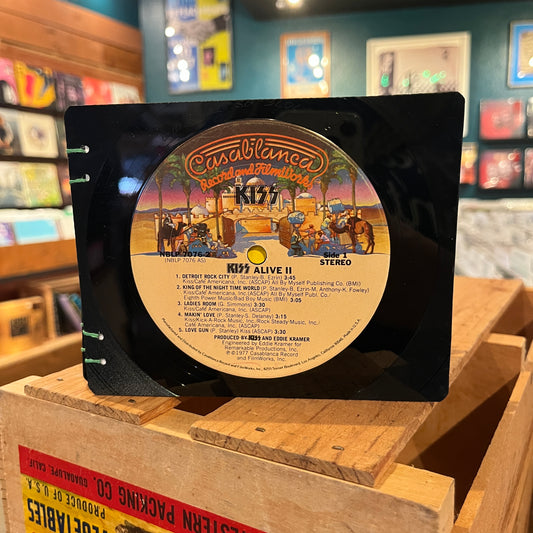 Kiss Recycled Vinyl Mini-Journal