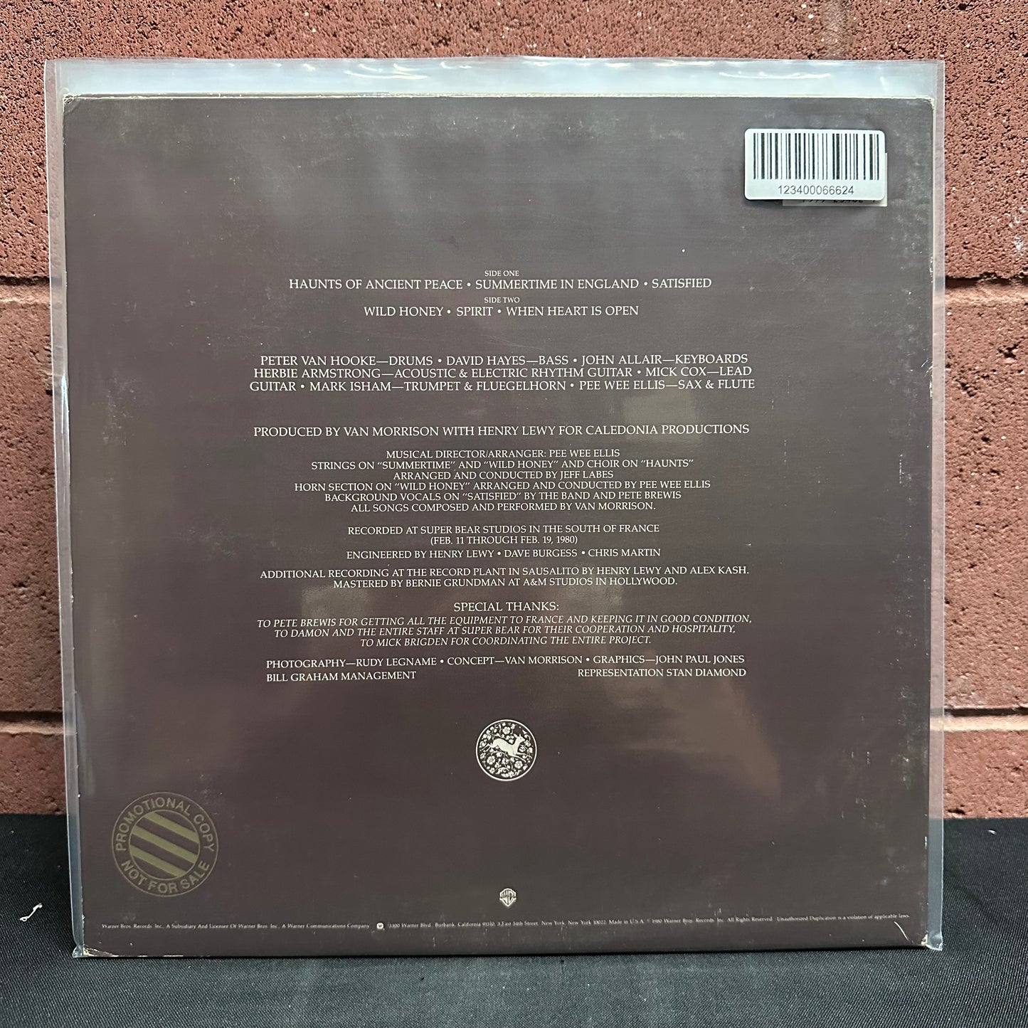 Used Vinyl: Van Morrison ‎"Common One" LP (1980 Press - Promo)