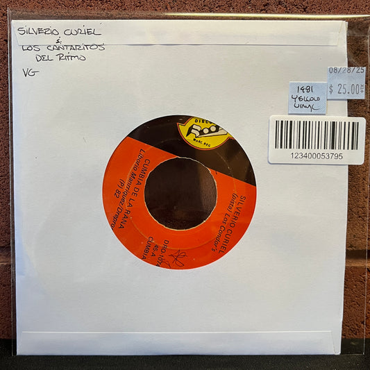 Used Vinyl: Silverio Curiel / Los Cantaritos Del Ritmo "2a Del Niño Y La Cumbia / El Niño Y La Navidad" 7" (Yellow Vinyl)