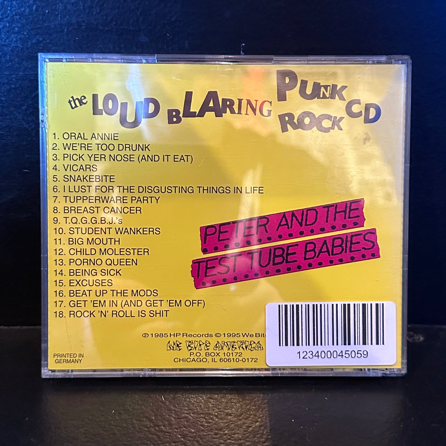 Used CD: Peter And The Test Tube Babies "The Loud Blaring Punk Rock" CD