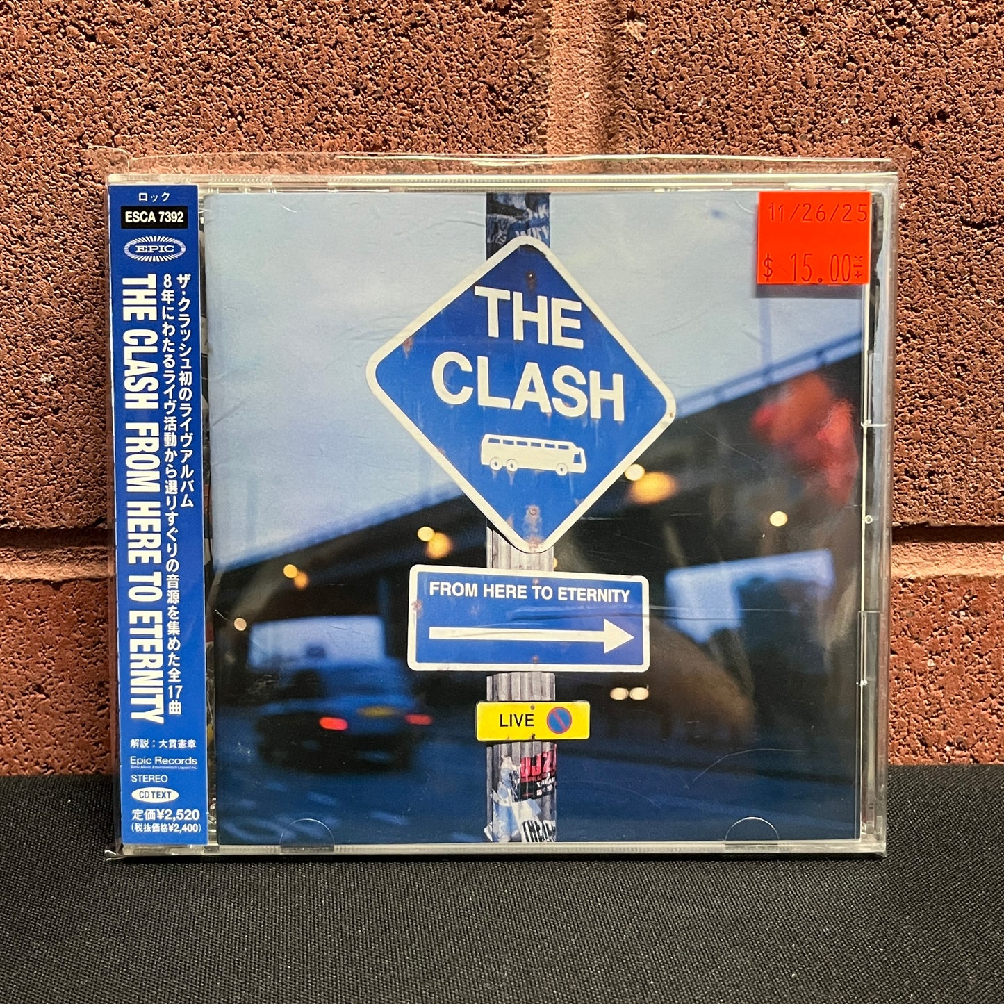 Used CD: The Clash "From Here To Eternity - Live" CD (1999 Japanese Press)