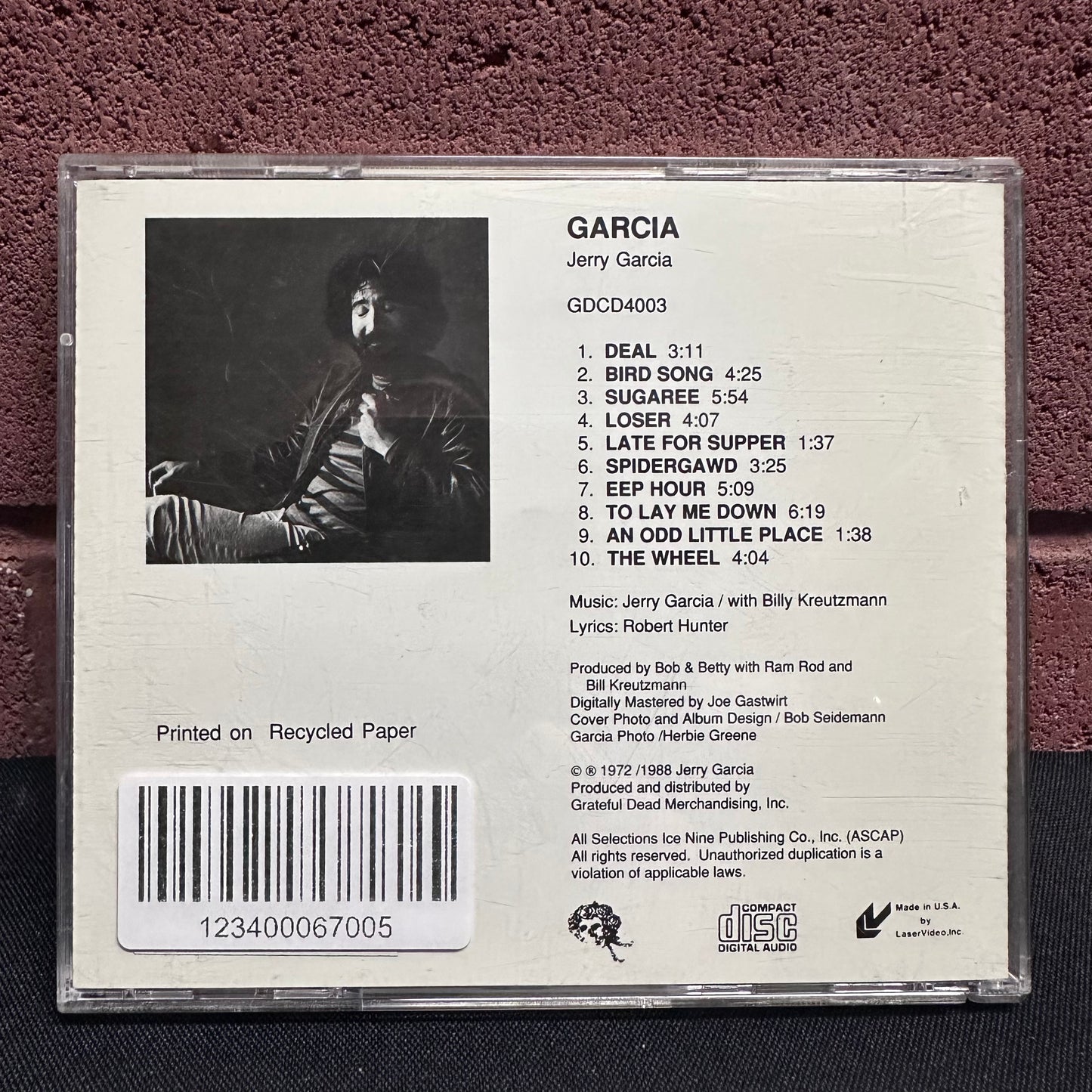 Used CD: Jerry Garcia "Garcia" CD