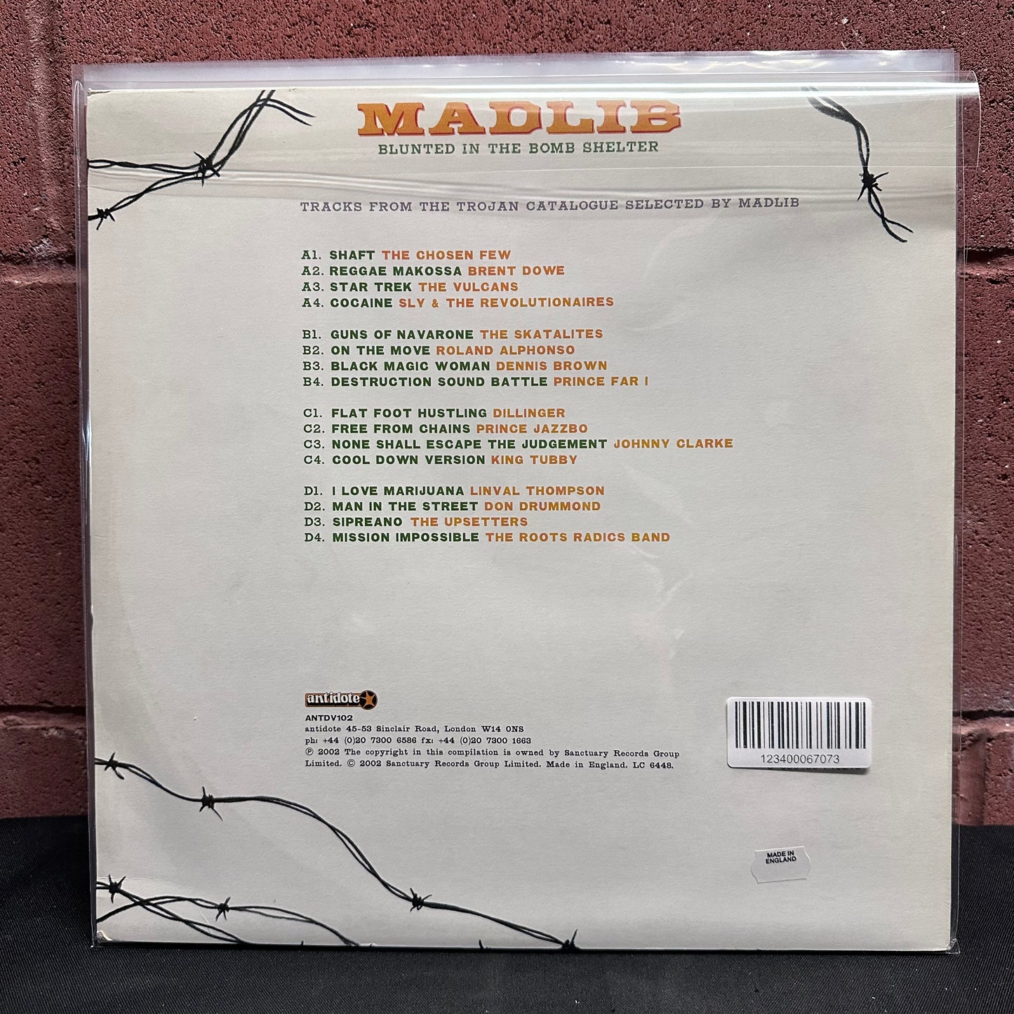 Used Vinyl: Madlib ‎"Blunted In The Bomb Shelter" 2xLP (2002 Press)