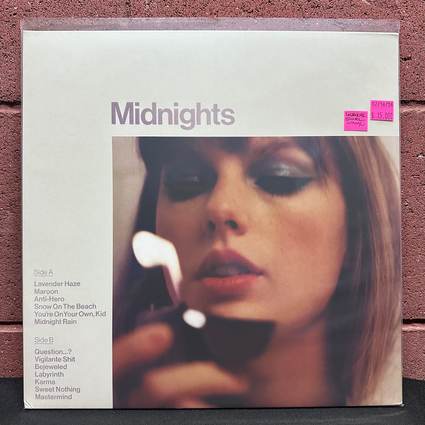 Used Vinyl: Taylor Swift "Midnights" LP (2022 Press - Lavender Vinyl)