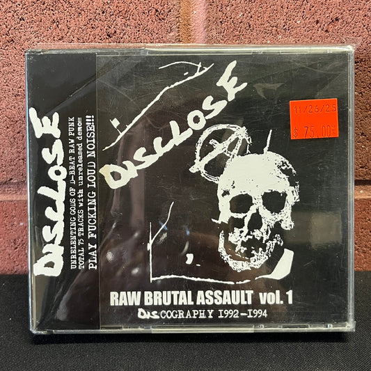 Used CD: Disclose "Raw Brutal Assault Vol. 1: Discography 1992-1994" 2xCD (2003 Japanese Press)