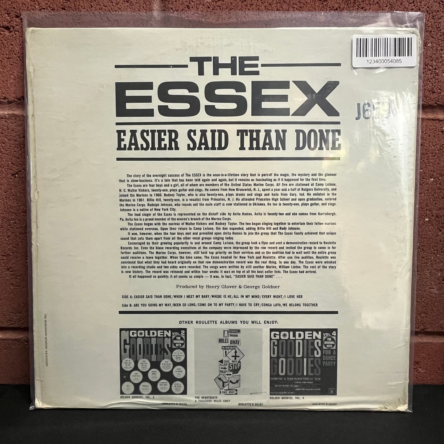 Used Vinyl: The Essex "Easier Said Than Done" LP