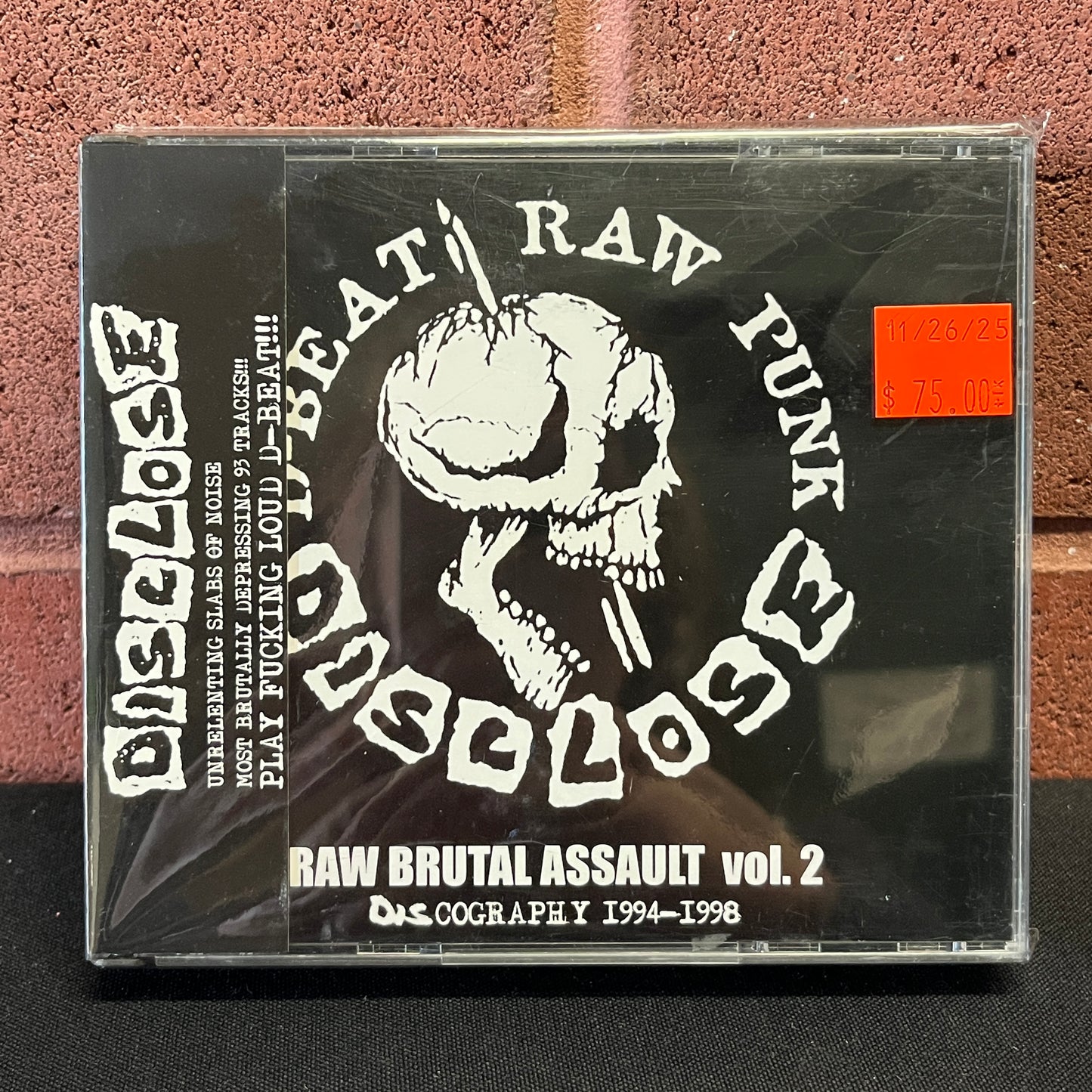 Used CD: Disclose "Raw Brutal Assault Vol. 2 Discography 1994-1998" 2xCD (2003 Japanese Press)