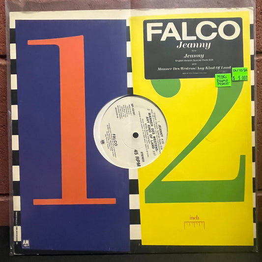 Used Vinyl: Falco ‎"Jeanny" 12" (1986 Promo Press)